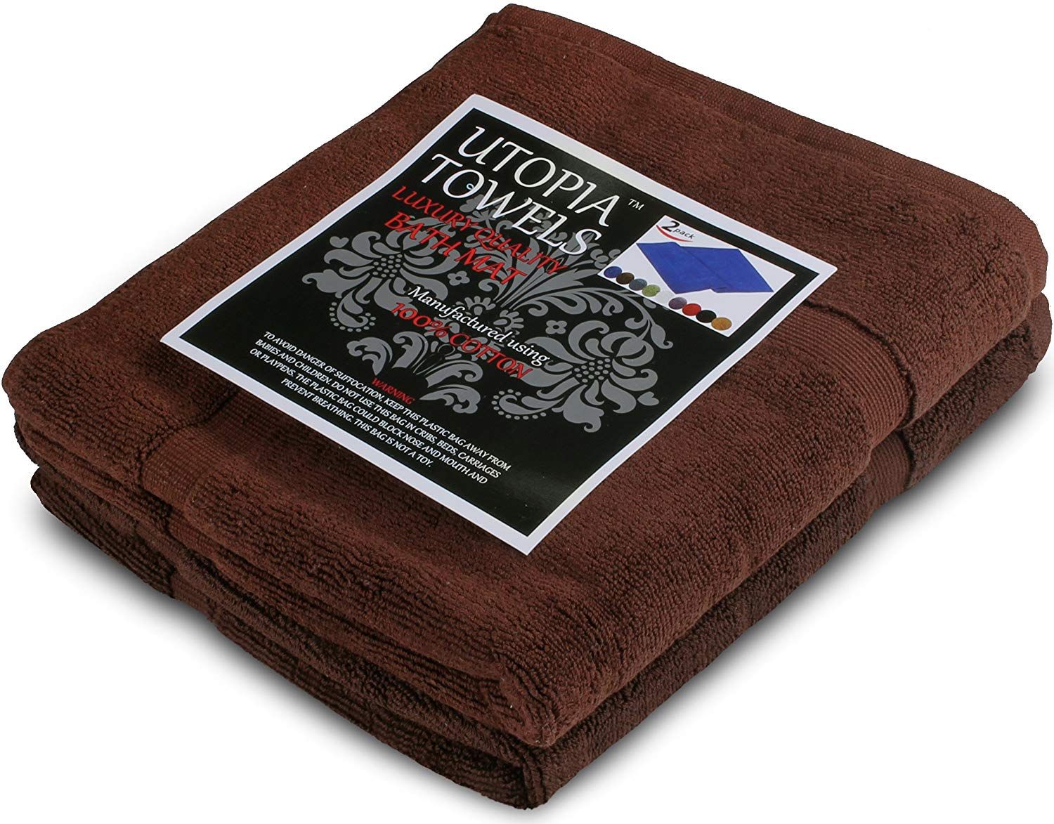 Bath Matt Dark Brown